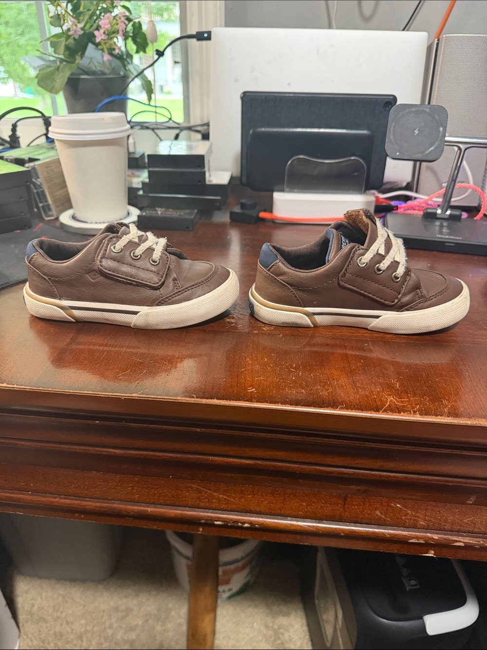 Sperry Kids Brown Casual Lace-Up Sneakers